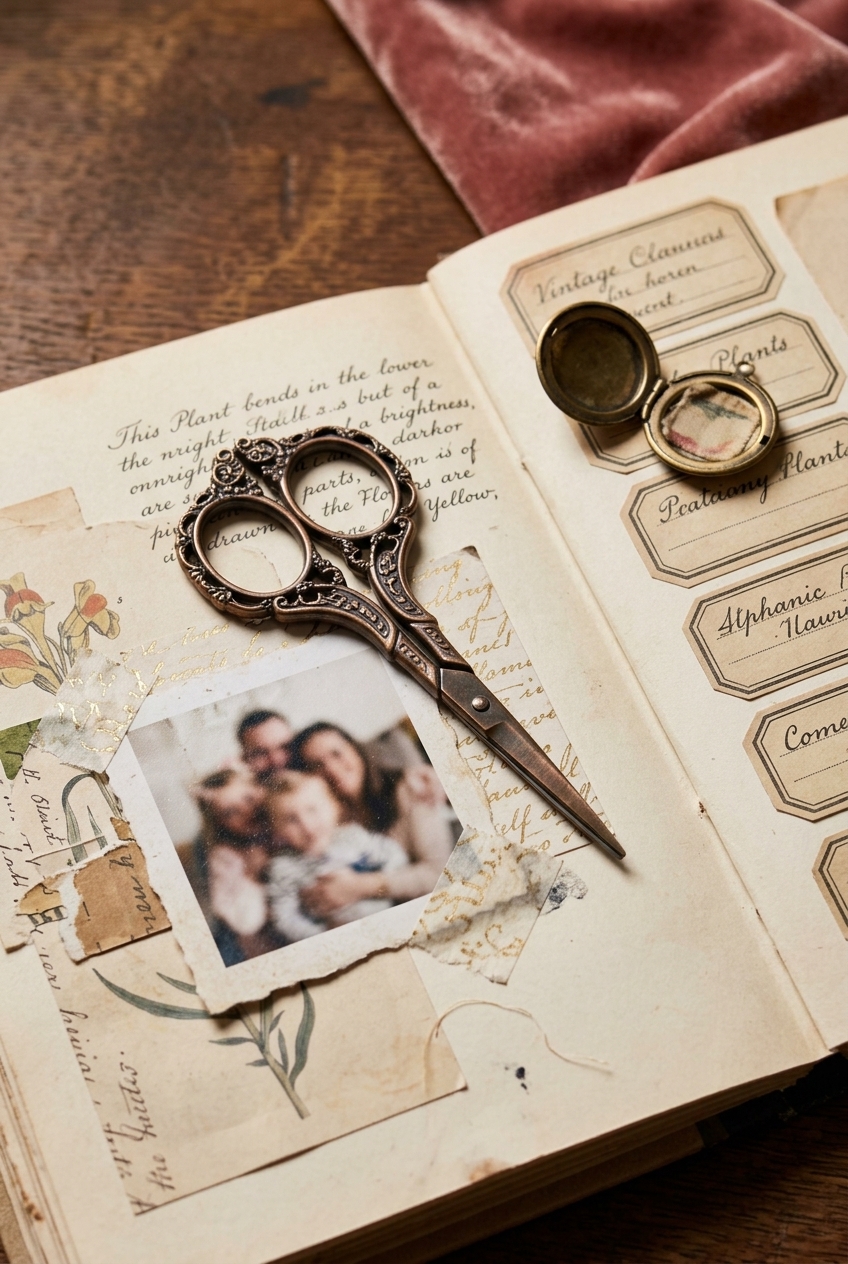 Small scissors for fussy cutting