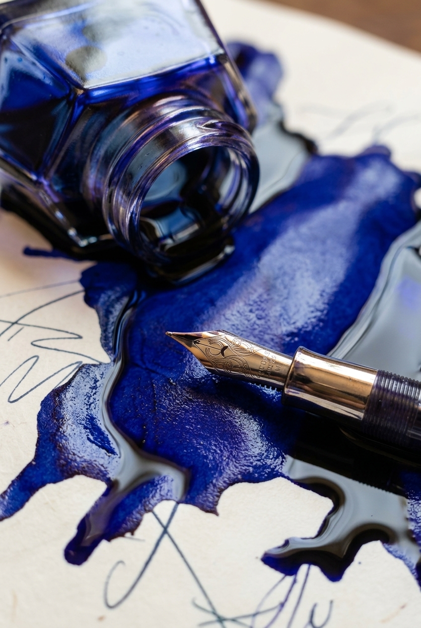 Ink with room to pool
