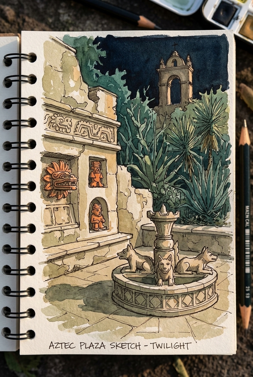 A city corner in color