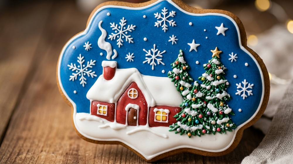 Royal Icing Cookies: Outline, Flood, and Pipe for Christmas