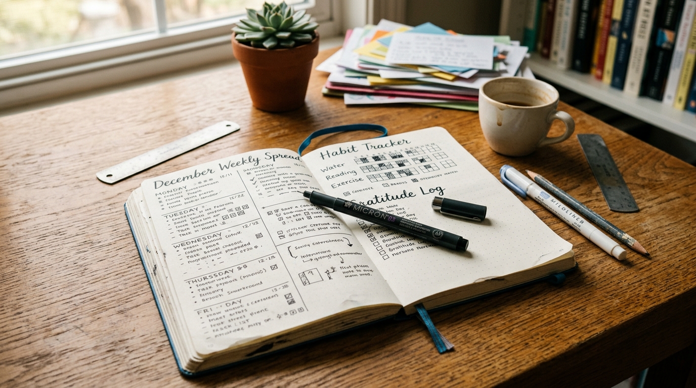 Beginner Bullet Journal Setup: Notebook and Pen Essentials