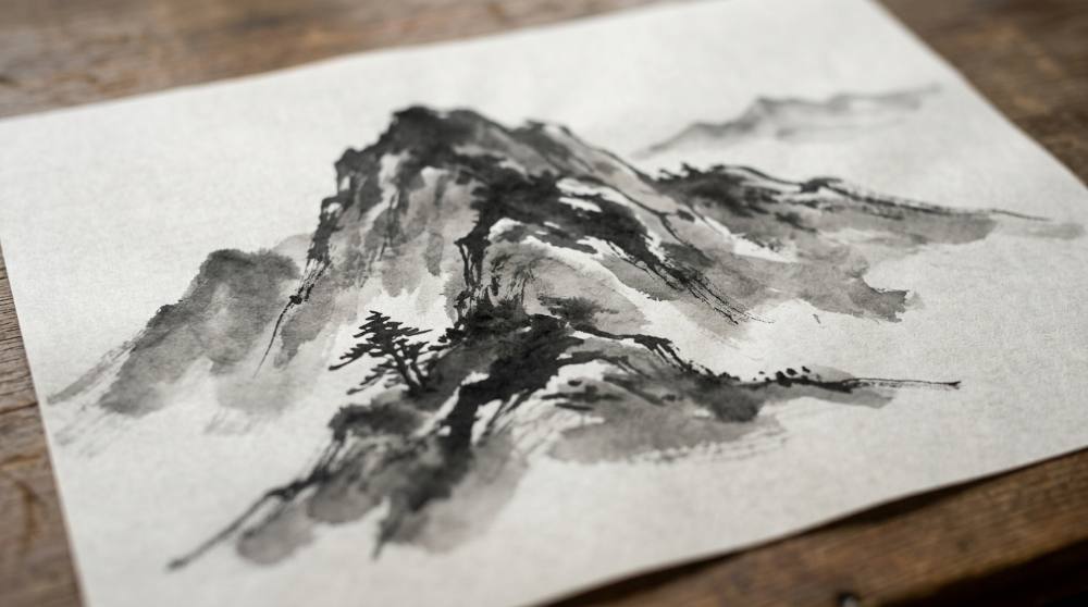 Sumi-e Ink Wash for Beginners: One Brushstroke, One World