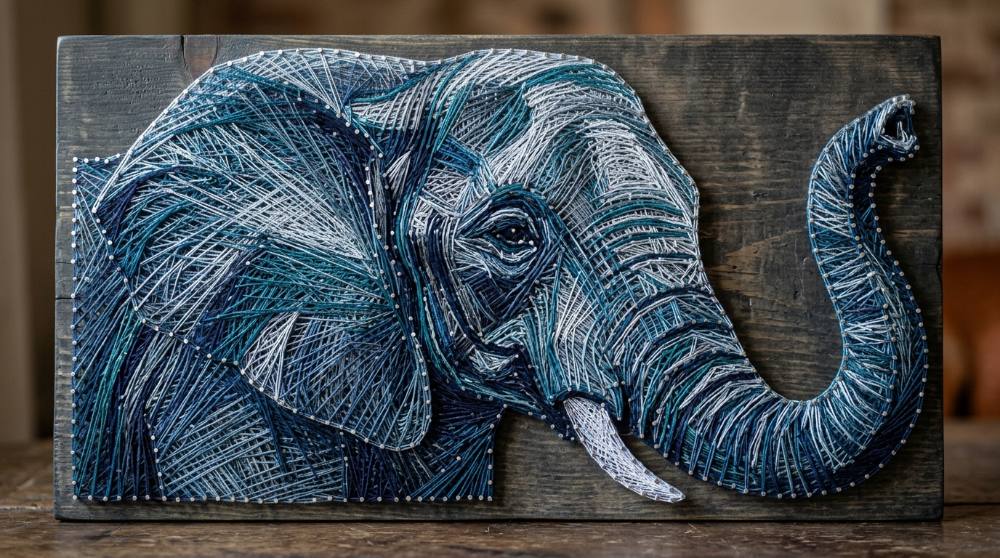 String Art: Turn a Board and Nails Into Wall Art